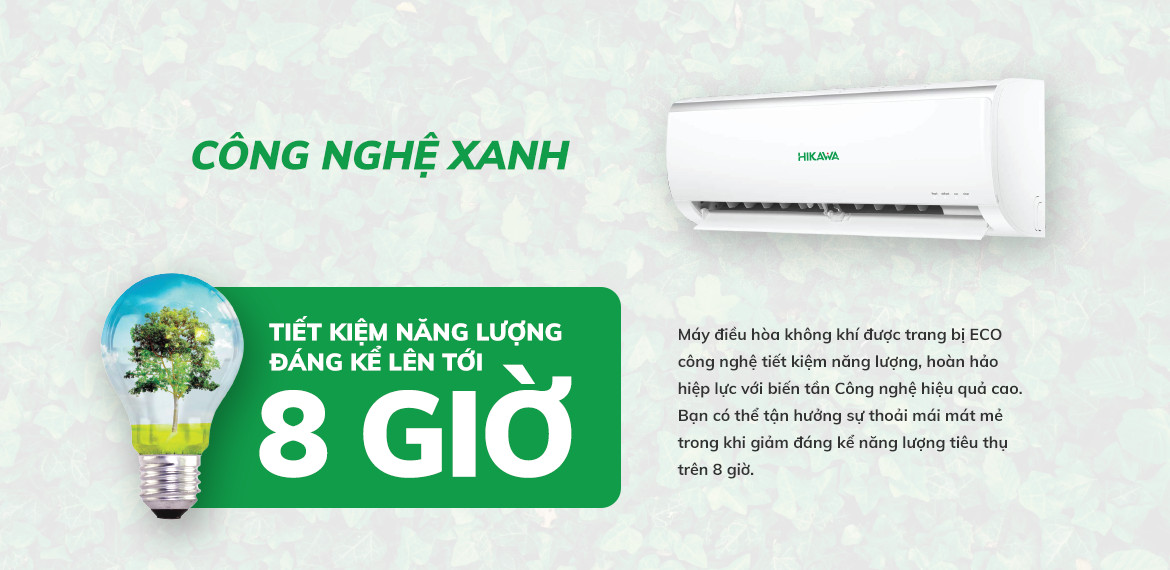 Điều hòa Hikawa inverter 1 chiều 12000 btu VC15 giá rẻ