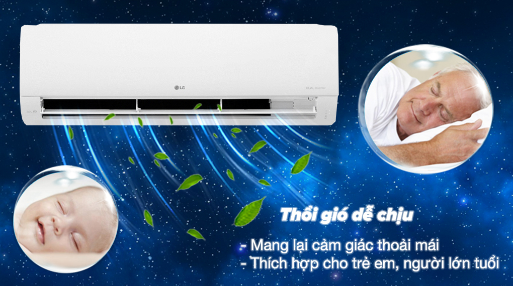 Điều hòa 1 chiều LG Inverter 21000 btu V24WIN 2023 giá tốt