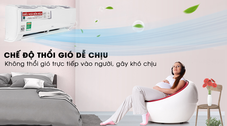 Điều hòa LG 2 chiều Inverter 12000 BTU B13END gió thổi dễ chịu
