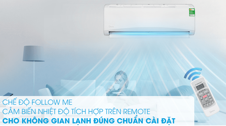 Điều hoà Midea 9000BTU MSAFA-10CRN8