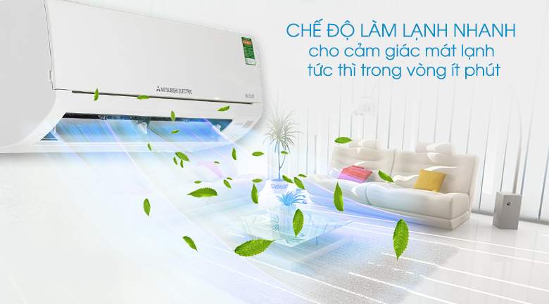 Điều hòa Mitsubishi Electric 2 chiều Inverter 12000BTU MSZ-HL35VA làm lạnh nhanh