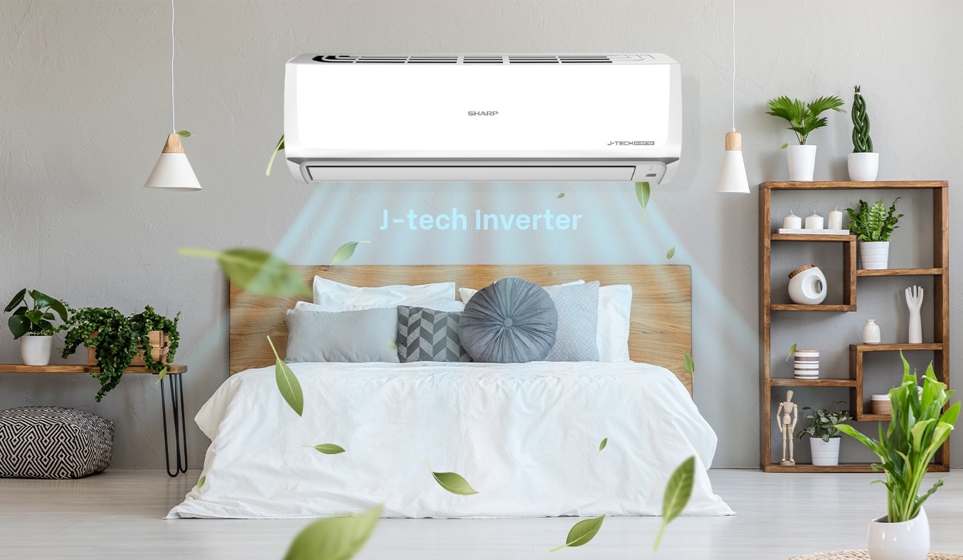 Điều hòa Sharp 1 chiều inverter 9000 btu AH-X10ZEW