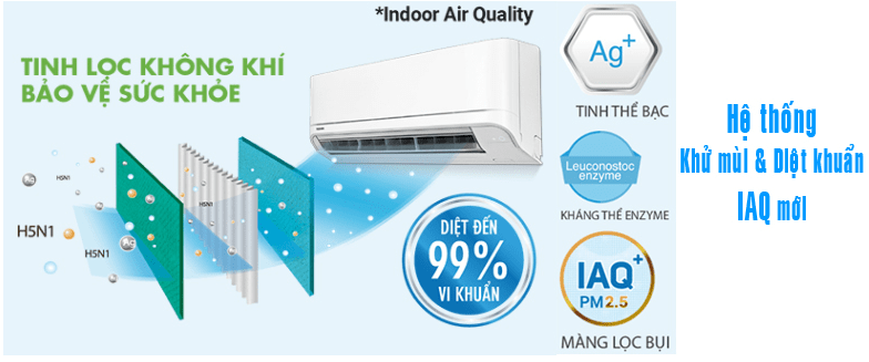 Điều hoà Toshiba inverter 12000BTU 1 chiều RAS-H13L3KCVG-V