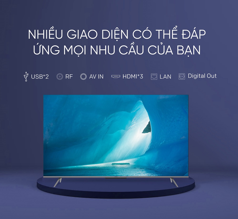 Google Qled CooCaa TV 55 inch 55Y72 Pro model 2022