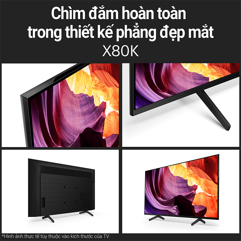 Google Tivi Sony 4K 75 inch KD-75X80K VN3 chính hãng giá rẻ