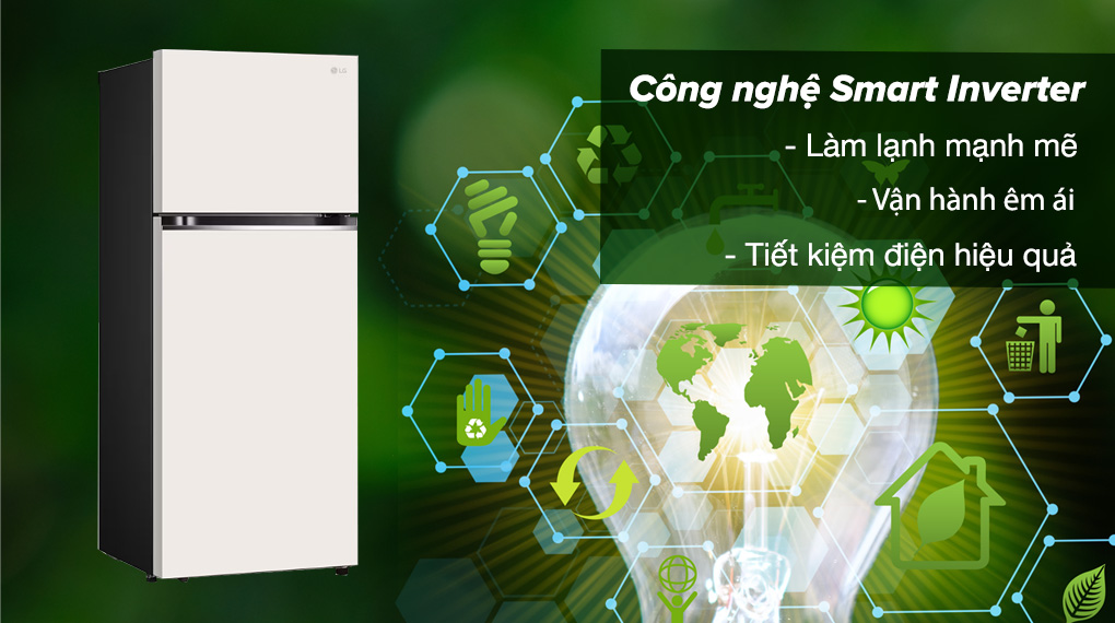 Tủ lạnh LG inverter 395 lít GN-B392BG 2023