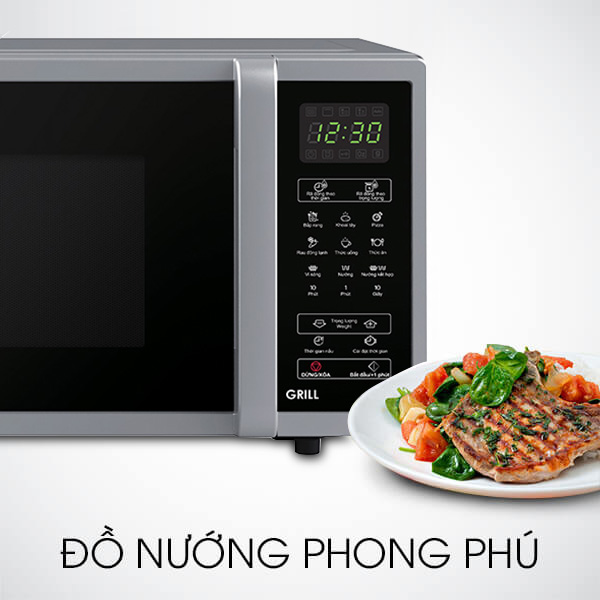 Lò vi sóng 23 lít Sharp R-G372VN-S có chức năng nướng