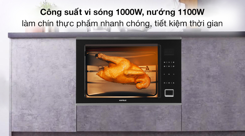 Lò vi sóng có nướng lắp âm Hafele 32 lít HM-B38C (538.01.111)