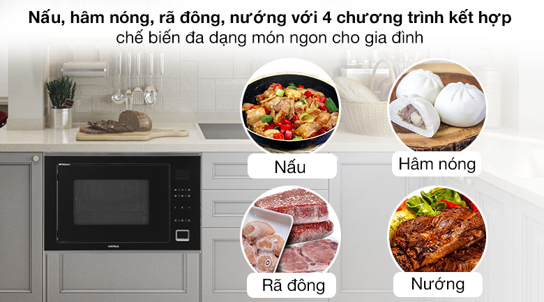 Lò vi sóng có nướng lắp âm Hafele 32 lít HM-B38C (538.01.111)