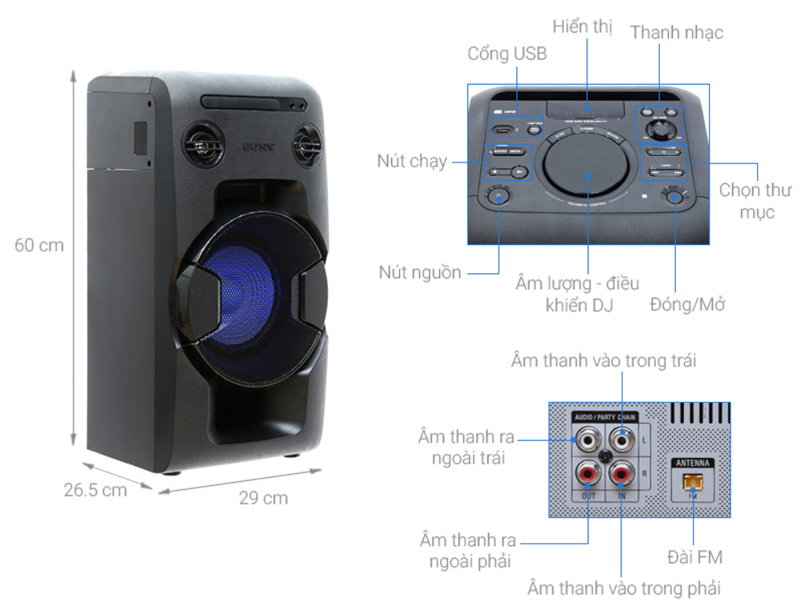 Loa Sony MHC V11