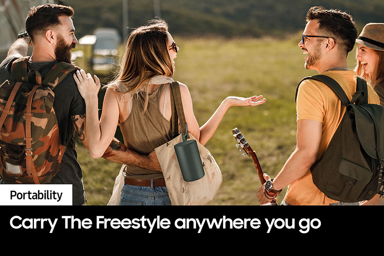 Máy chiếu bỏ túi Smart TV Samsung 100 inch The Freestyle SP-LSP3 sành điệu