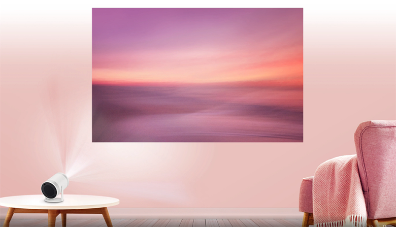 Máy chiếu bỏ túi Smart TV Samsung 100 inch The Freestyle SP-LSP3 sành điệu