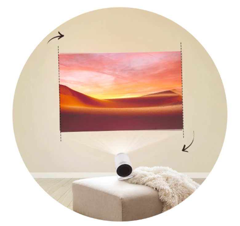 Máy chiếu bỏ túi Smart TV Samsung 100 inch The Freestyle SP-LSP3 sành điệu