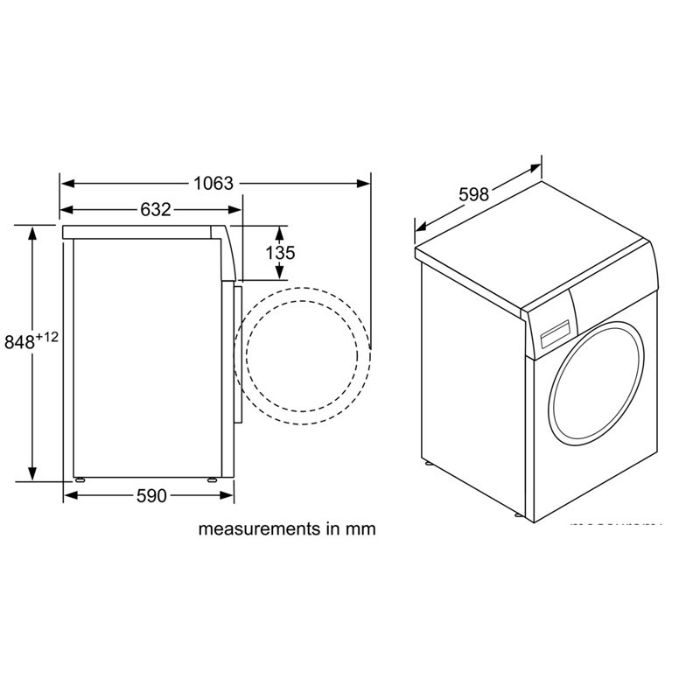 Máy giặt Bosch WAW28480SG series 8 chính hãng nhập khẩu Đức