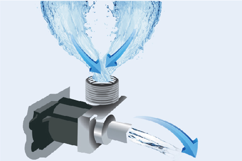 Máy giặt Aqua 8 kg AQW-KS80GT S lồng đứng có van sử dụng khi nước yếu