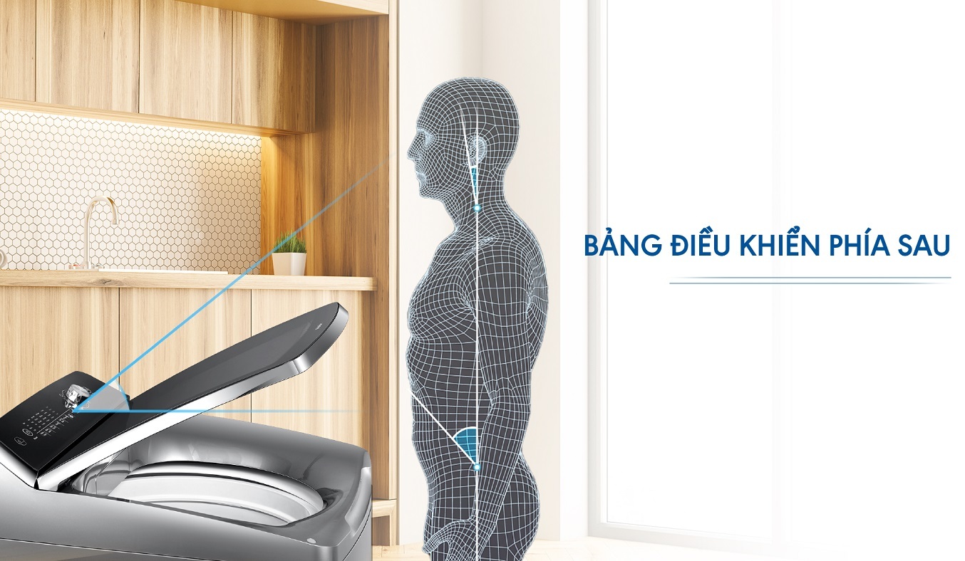 Máy giặt lồng đứng Aqua 9 kg AQW-FR90GT.S