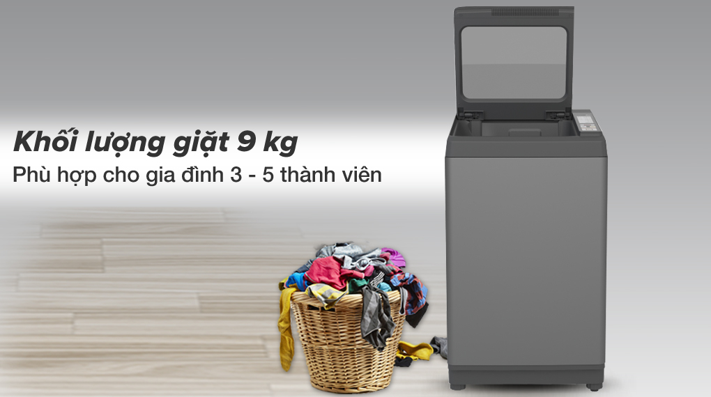 Máy giặt lồng đứng Aqua 9 kg AQW-S90CT S giá rẻ