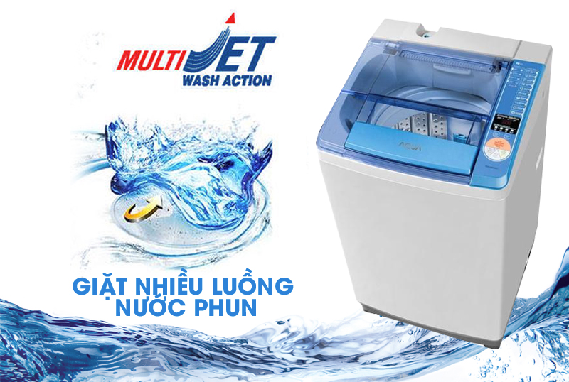 Máy giặt lồng nghiêng Aqua 7 Kg AQW-U700Z1T