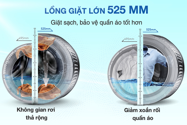 Máy giặt lồng ngang Aqua Inverter 10 kg AQD-DD1001G.PS giá tốt