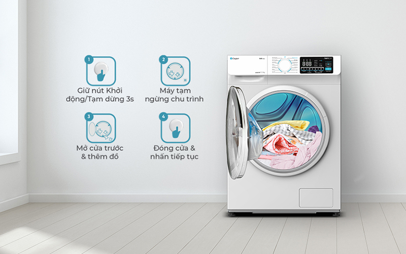 Máy giặt Casper lồng ngang inverter 9.5 kg WF-95I140BWC