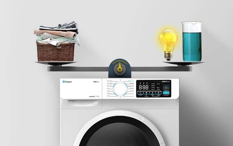 Máy giặt Casper lồng ngang inverter 9.5 kg WF-95I140BWC