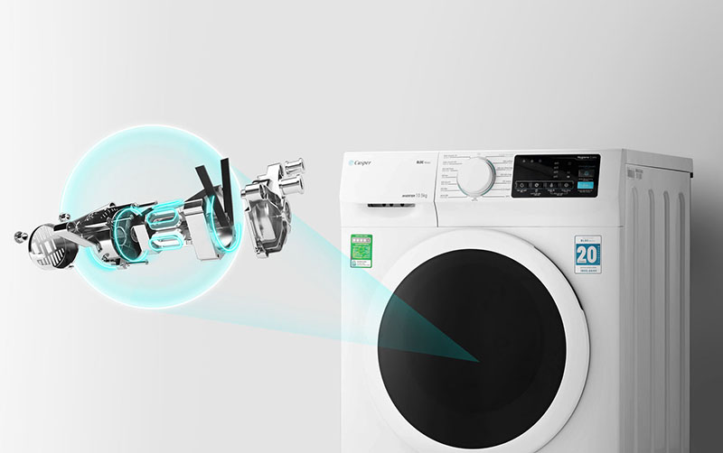 Máy giặt Casper lồng ngang inverter 9.5 kg WF-95I140BWC