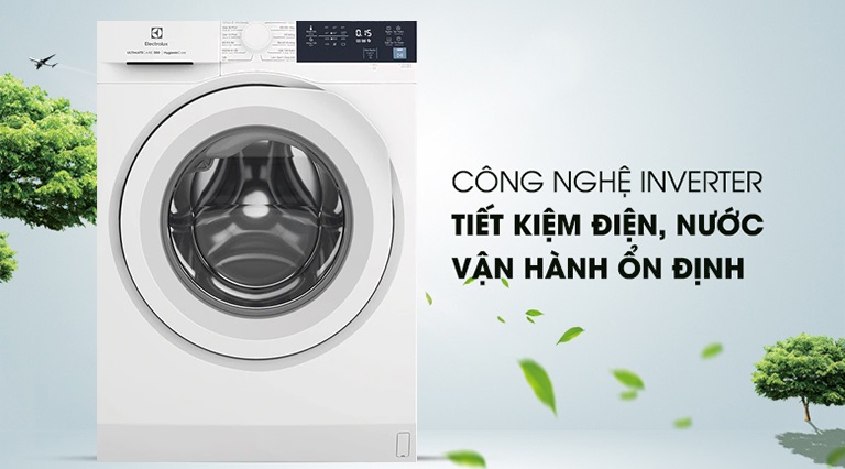 Máy giặt Electrolux Inverter 9 kg EWF9024D3WB tiết kiệm điện