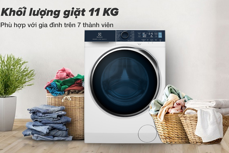 Máy giặt Electrolux Inverter 11 kg EWF1142Q7WB lồng ngang khối lượng giặt lớn
