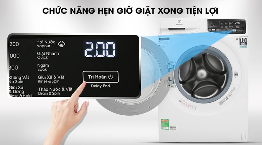 Máy giặt lồng ngang Electrolux EWF8024D3WB 8Kg Inverter