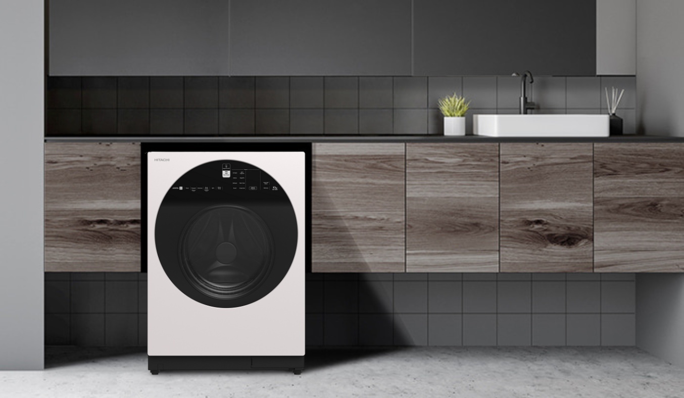 Máy giặt lồng ngang inverter Hitachi BD-100GV WH giá tốt