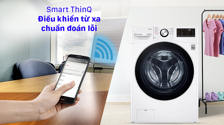 Máy giặt LG AI DD 15 Kg F2515STGW lồng ngang