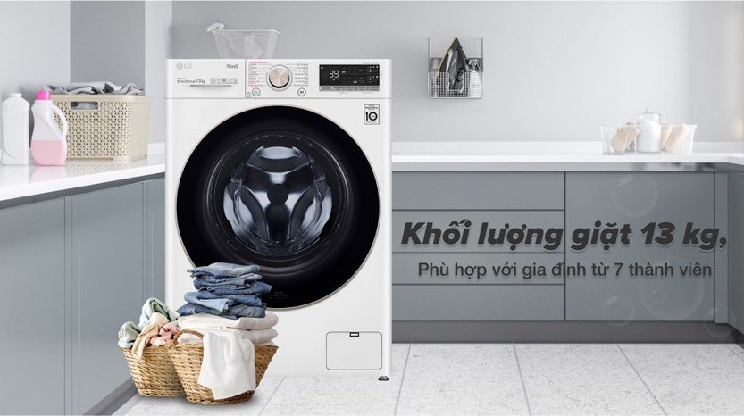Máy giặt lồng ngang LG inverter 13 kg FV1413S4W giá tốt