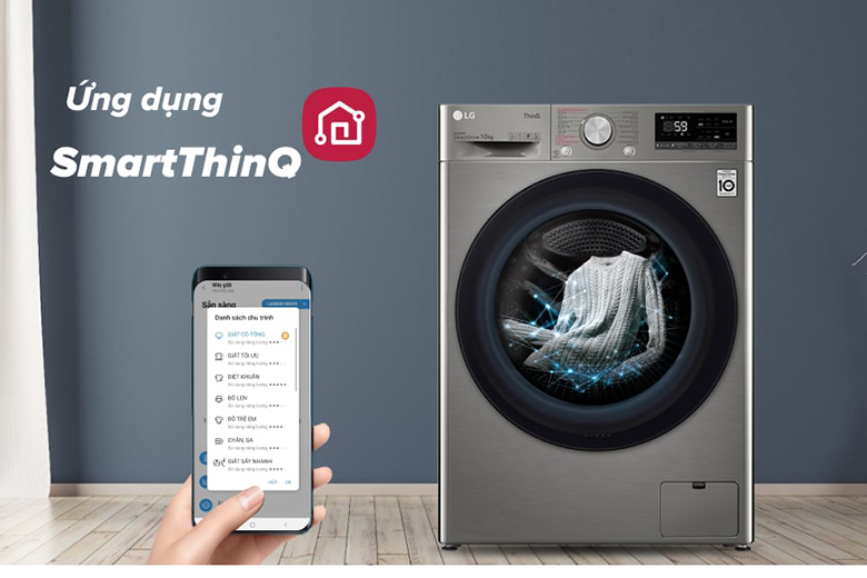 Máy giặt LG Inverter 10 kg FV1410S4P lồng ngang