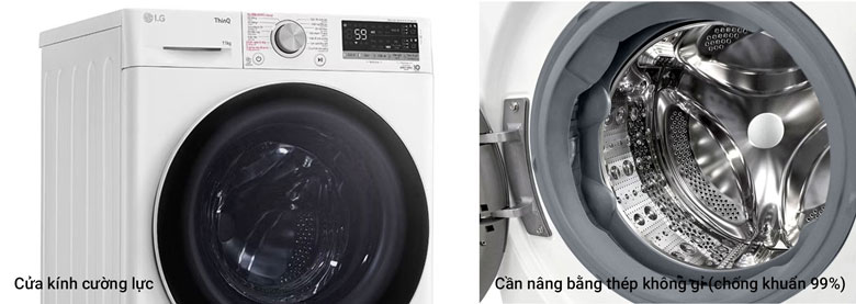 Máy giặt lồng ngang LG 11 kg inverter FV1411S4WA 2023 giá tốt