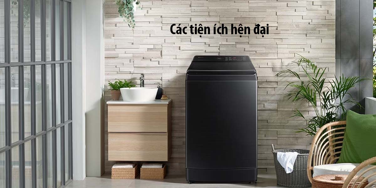 Máy giặt lồng đứng Samsung inverter 12 kg WA12CG5886BVSV 2023 giá tốt