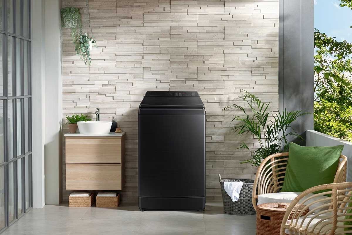 Máy giặt lồng đứng Samsung inverter 12 kg WA12CG5886BVSV 2023 giá tốt