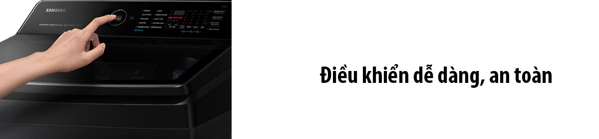 Máy giặt lồng đứng Samsung inverter 12 kg WA12CG5886BVSV 2023 giá tốt