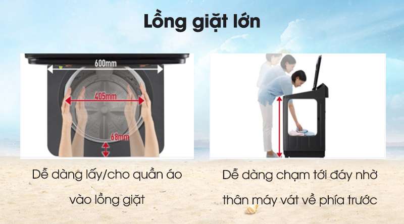 Máy giặt Panasonic lồng đứng 11.5 kg NA-FD11AR1BV