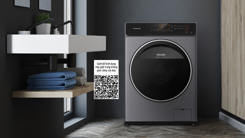 Máy giặt lồng ngang Panasonic inverter 9kg V90FC1LVT model 2022