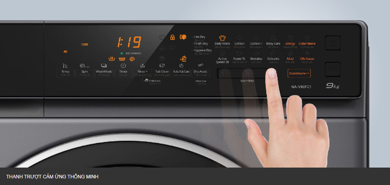 Máy giặt lồng ngang Panasonic inverter 9kg V90FC1LVT model 2022