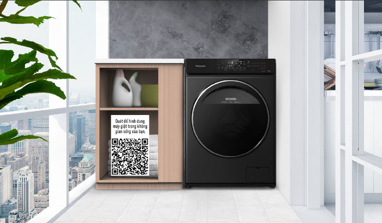 Máy giặt lồng ngang Panasonic inverter 9kg NA-V90FR1BVT 2022