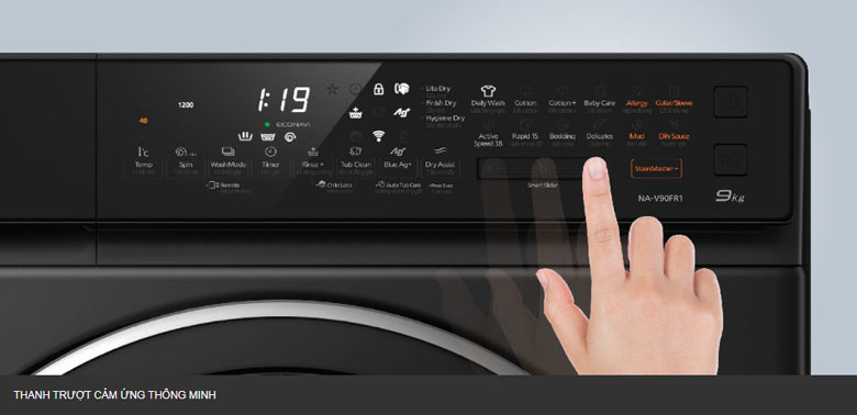 Máy giặt lồng ngang Panasonic inverter 9kg NA-V90FR1BVT 2022