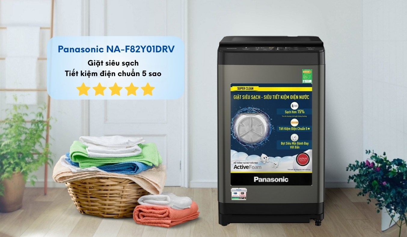 Máy giặt Panasonic 8.2 kg NA-F82Y01DRV giá tốt