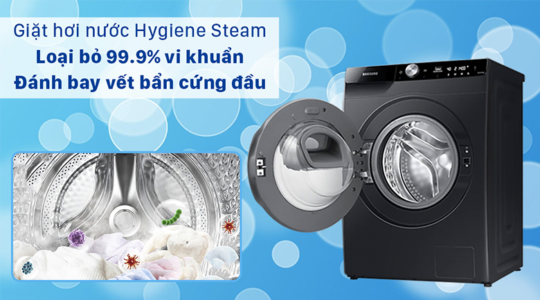 Máy giặt Samsung Addwash Inverter 10 kg WW10TP54DSB/SV lồng ngang