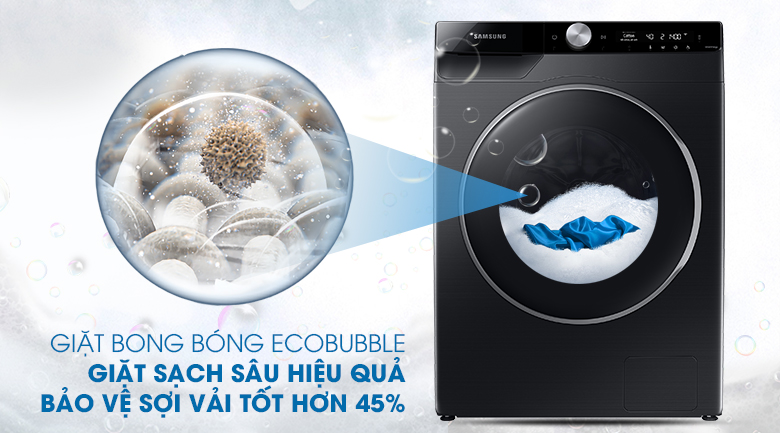 Máy giặt Samsung AI Inverter 9 kg WW90TP44DSB/SV lồng ngang