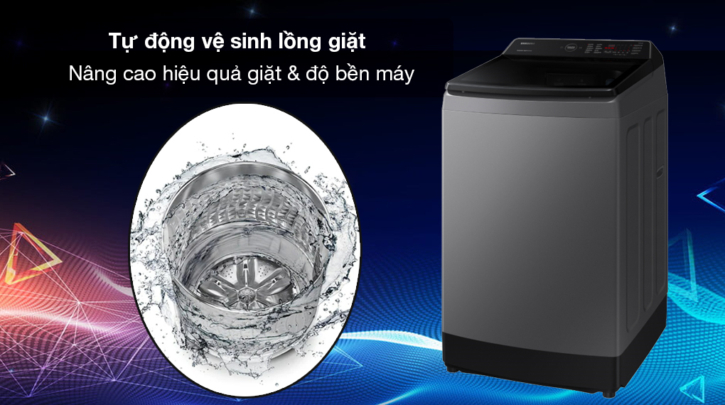 Máy giặt Samsung Ecobubble inverter 10.5 kg WA10CG5745BDSV 2023