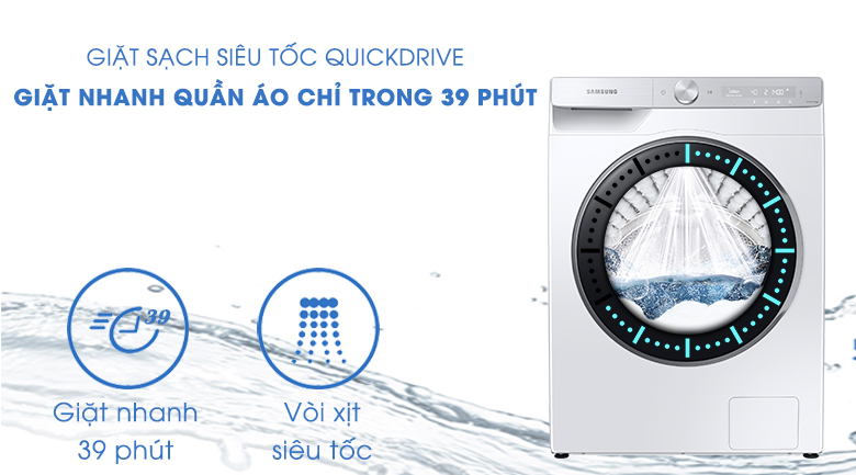 Máy giặt lồng ngang Samsung AI Inverter 10KG WW10TP44DSH/SV