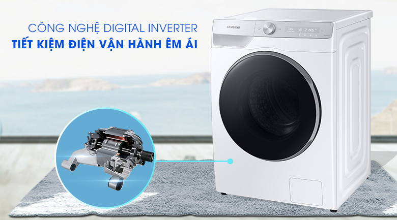 Máy giặt lồng ngang Samsung AI Inverter 10KG WW10TP44DSH/SV