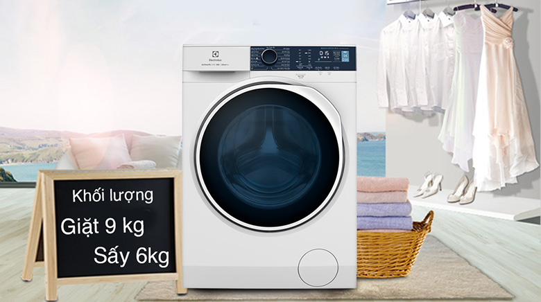 Máy giặt sấy Electrolux Inverter 9 kg EWW9024P5WB lồng ngang