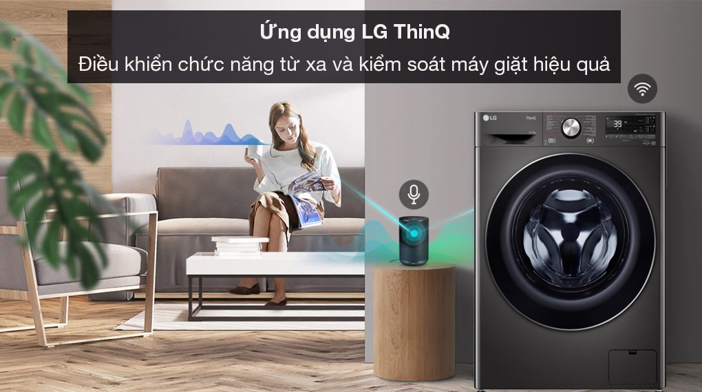 Máy giặt sấy LG inverter giặt 12 kg và sấy 7 kg FV1412H3BA 2023